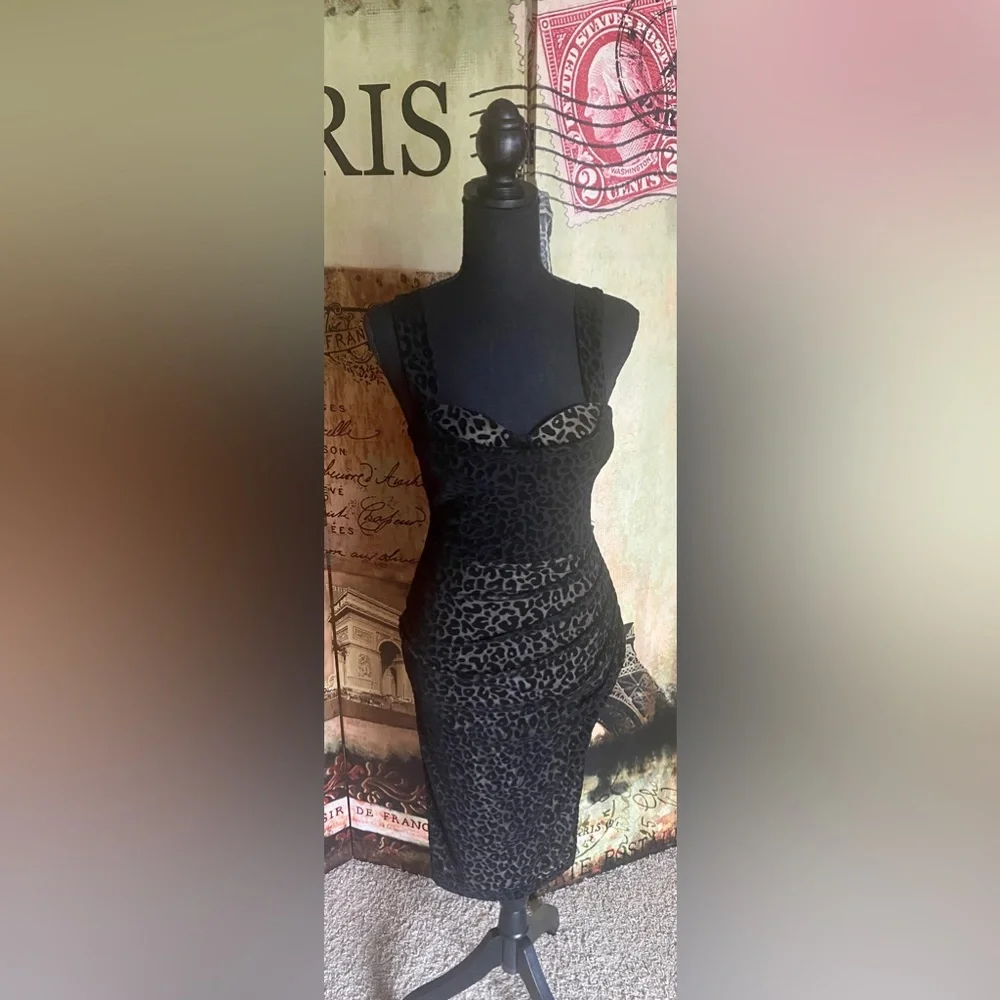 Fashions Nova black, and nude mesh dress-Size Small (NWOT) - Picture 4 of 8